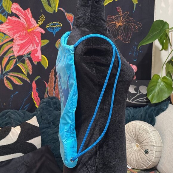 Nike Unisex Heritage Drawstring Gym Sack Bag, Two-Tone Blue - Picture 4 of 10